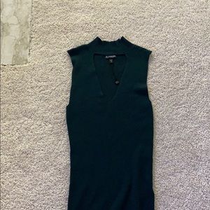 Green Express Tank Sweater
